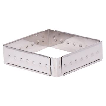 Forma extensibila pentru tort, inox, dimensiuni 280x160x45mm