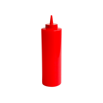 Sticla pentru sos, capacitate 720ml, culoare rosu