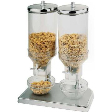 Dispenser cereale, capacitate 2x4.5 litri, dimensiuni 220x350x520hmm