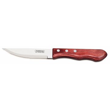 Cutit jumbo pentru friptura, inox, lungime lama 127mm, maner fabricat din lemn tratat