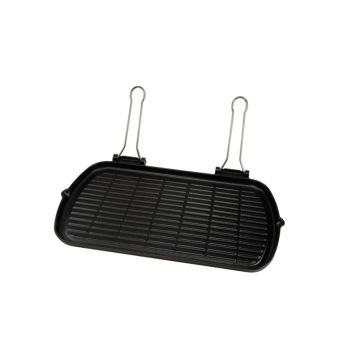 Gratar rectangular, fonta emailata, dimensiuni 270x500mm
