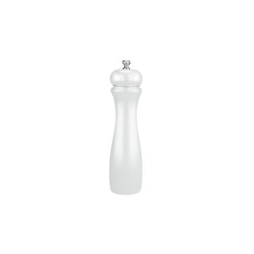 Rasnita sare/piper, lemn, culoare alba,  inaltime 250mm