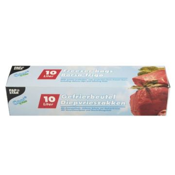 Set 24 pungi pentru congelare, grosime 35 microni, capacitate 10 litri