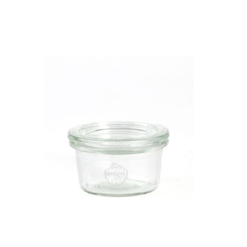 Borcan cu capac, model Mini Mold, din sticla, capacitate 50ml