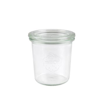 Borcan cu capac, model Mini Mold, din sticla, capacitate 140ml
