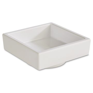 Bol patrat melamina, capacitate 0.05lt, culoare alb