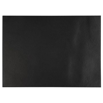 Placemat, Kunstleder, dimensiuni 450x325mm, piele sintetica, negru