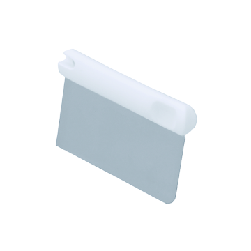 Racleta pentru aluat, grosime 0.3mm, inox, dimensiuni 130x60mm