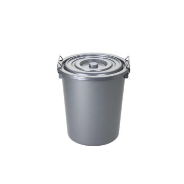 Container depozitare cu capac, din plastic, capacitate 27 litri