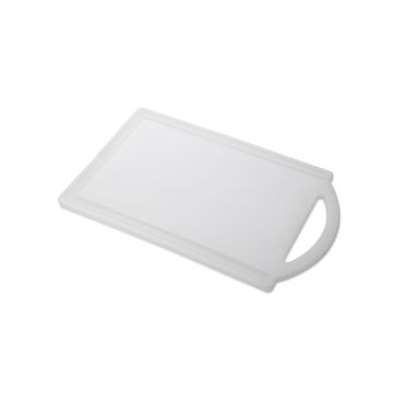 Tocator cu maner-culoare alb, dimensiuni 190x302x6.5hmm