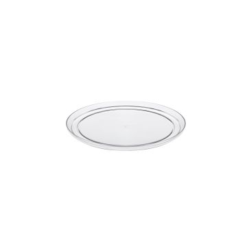 Tava rotunda pentru expunere tort, transparenta, diametru 250mm