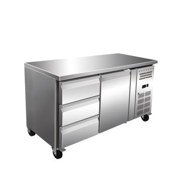 Masa rece, 1 usa si 3 sertare, capacitate 314 litri, dimensiuni 1360x700x860mm