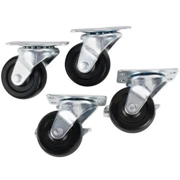 Set 4 roti din care 2 cu frana