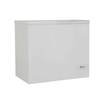 Lada de congelare cu capac solid, volum 236 litri, temperatura de lucru -15/-25°C termostat ajustabil, grosime izolatie 60mm, gaz refrigerant R600a