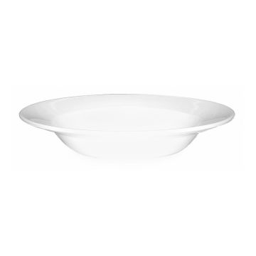 Farfurie adanca pentru supa, portelan, diametru 245mm, capacitate 495ml