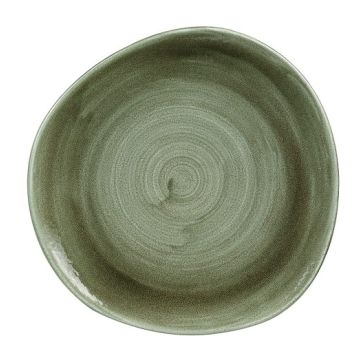 Farfurie rotunda  Burnished Green -diametru 264mm