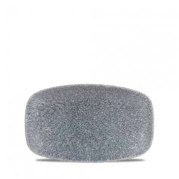 Platou dreptunghiular, portelan super-vitrifiat de culoarea Topaz Blue glazurat pe toata suprafata, dimensiuni 200x121mm