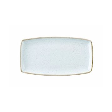 Platou dreptunghiular, portelan super-vitrifiat de culoare Barley White