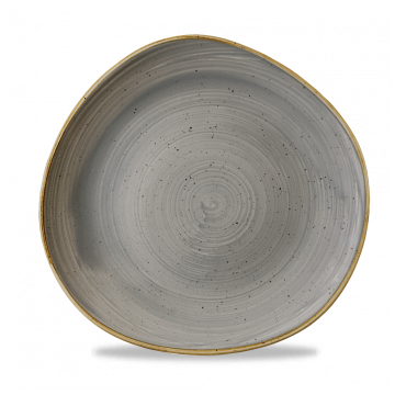 Farfurie rotunda, portelan super-vitrifiat de culoare Peppercorn Grey glazurat pe toata suprafata, diametru 286mm
