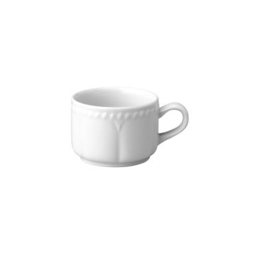 Ceasca pentru cafea, capacitate 180ml, din portelan super-vitrifiat, culoare alba