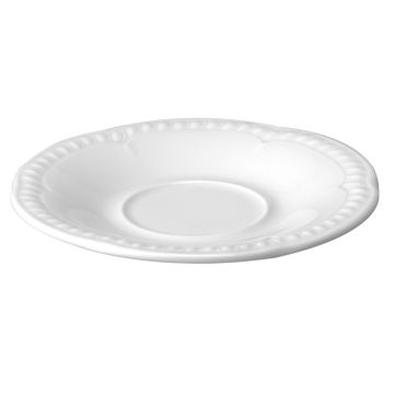 Farfurie pentru ceasca cafea, portelan, diametru 152mm
