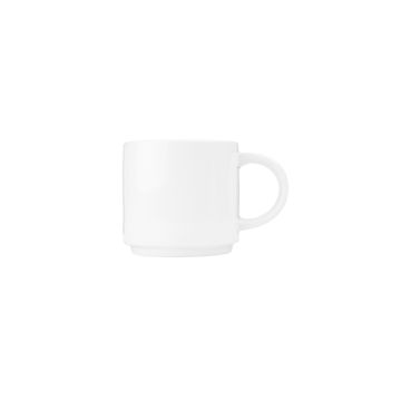Ceasca pentru ceai, capacitate 213ml, din portelan super-vitrifiat de culoare alba