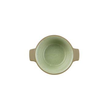 Vas rotund cu manere, capacitate 400 ml, diametru 140mm, din ceramica