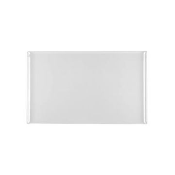 Platou rectangular, din melamina, culoare alba