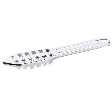 Dispozitiv pentru curatat solzii la peste, inox, lungime 195mm, latime lama 30mm