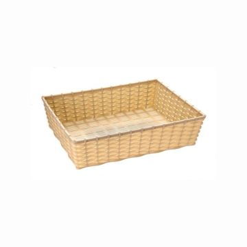 Cos oval pentru paine, dimensiuni 300x200x180mm, culoare negru, material 70% fibra naturala si 30% rasina sintetica