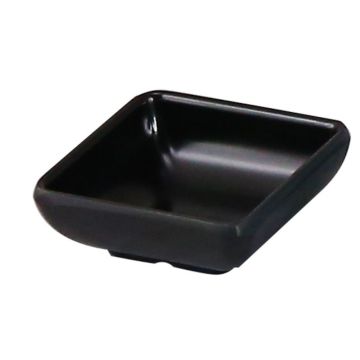 Vas pentru sos, din melamina,culoare neagra, dimensiuni 70x70x28h mm
