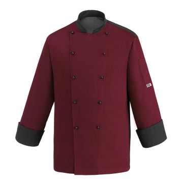 Tunica bucatar pentru barbati, maneca lunga, culoare bordeaux, marime L