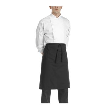 Sort bucatar, poliester si bumbac,  culoare neagra