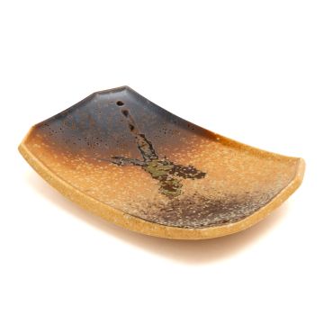 Platou pentru sushi model Purobu, dimensiuni 220x150x35hmm, culoare maro