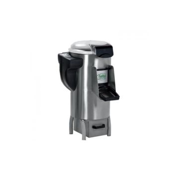 Masina de curatat cartofi, inox,  productivitate 300 kg/ ora, capacitate 10 kg, motor cu 320rpm, dimensiune 530x660x850mm, alimentare 220V, putere 550kW, greutate 40kg