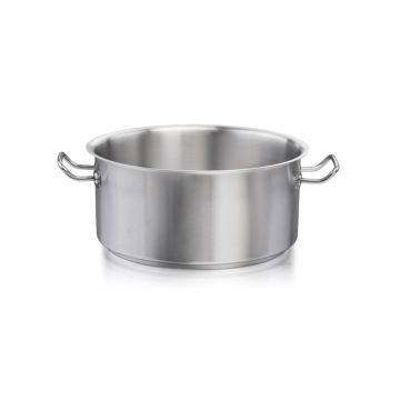 Cratita, capacitate 2.7 litri, cu 2 manere, din inox, diametru 200mm
