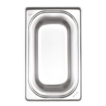 Cuva GN1/4 h-65mm, capacitate 1.8 litri, inox AISI304, margini ranforsate, suprapozabila