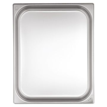 Cuva GN2/1 h-100mm, capacitate 28.5 litri, inox AISI304, margini ranforsate, suprapozabila