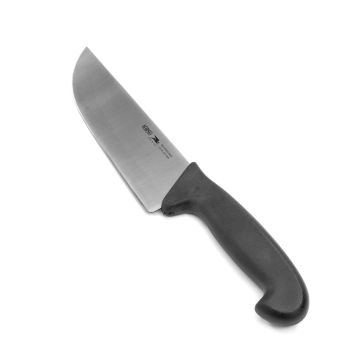 Cutit macelar, lungime 180 mm, lama semilata, inox, maner din plastic, antialunecare
