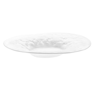 Farfurie adanca, model Materia, portelan alb, diametru 280mm, inaltime 45 mm