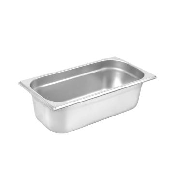Cuva inox GN1/3-h200mm, grosime inox 0.80mm, inox AISI201, dimensiuni 325x176x200hmm