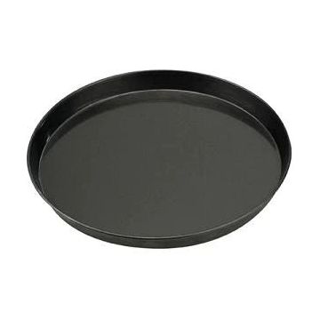 Tava pizza, rotunda, tabla neagra, diametru 300mm, inaltime 25mm