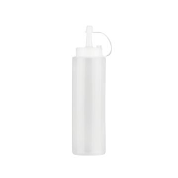 Flacon dozator, capacitate 240ml, culoare alba, polietilena