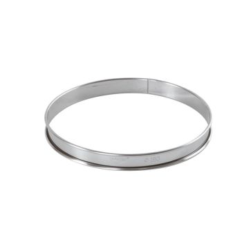 Forma tort, inel inox, dimensiune (H mm): 20, diametru 180mm