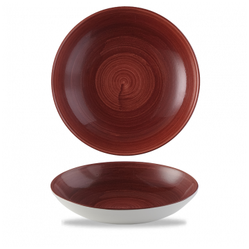 Farfurie coupe bowl, culoare Rust Red, diametrul 24.8 cm