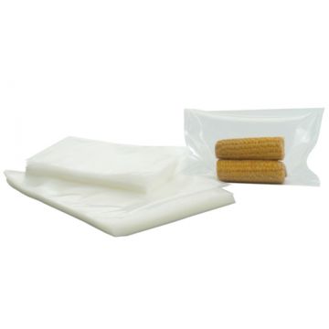 Set 100 pungi netede, pentru vidat alimente, grosime 90 microni, dimensiuni 250x400mm