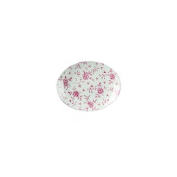 Platou, oval, dimensiuni 317x254mm, rosu