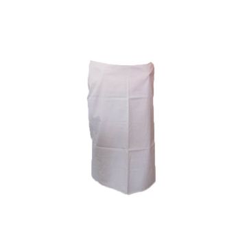 Sort lung, bumbac, culoare alba 