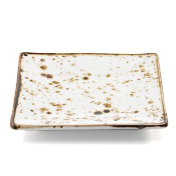 Farfurie patrata hand made, dimensiune 145x145mm