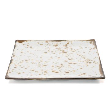 Farfurie patrata hand made, dimensiune 290x290x20mm